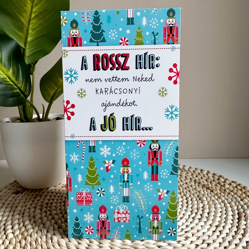 Diótörős karácsonyi képeslap