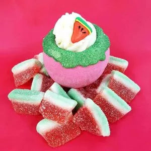 dinnyés illatú fürdőgolyó, ajándék nőknek