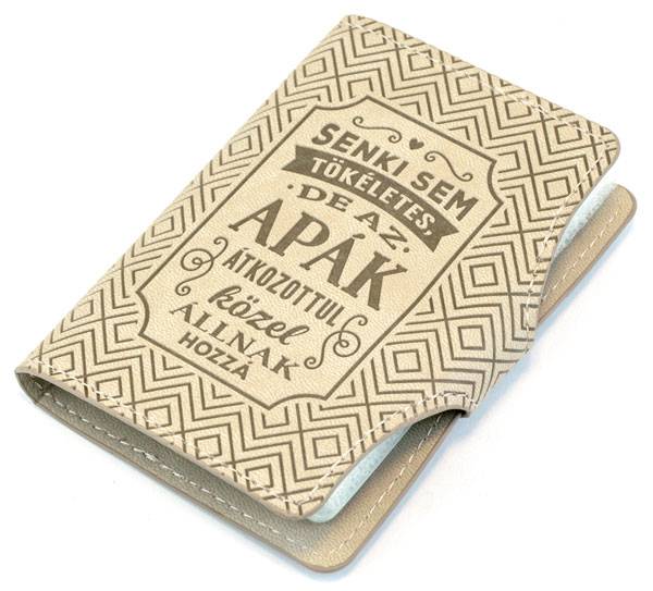 Férfi kártyatartó - apáknak szóló felirattal