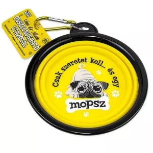Összecsukható kutyatál mopsznak