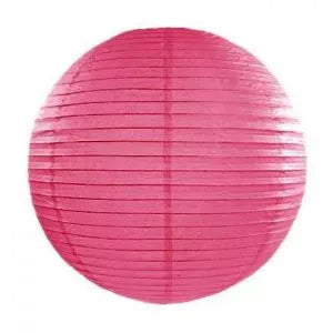 Kerek papír lampion - meleg rózsaszín színben