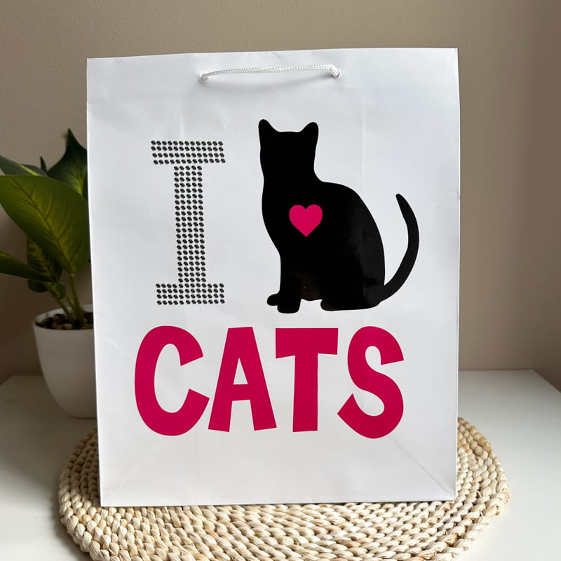 I love cats ajándéktáska