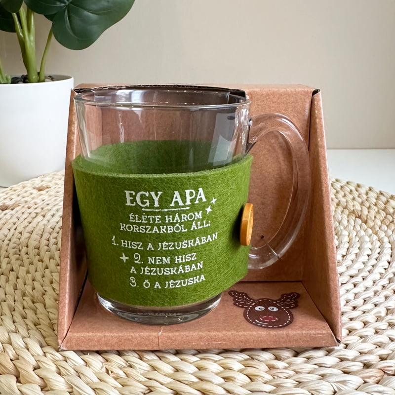 Karácsonyi, vicces teásbögre apának