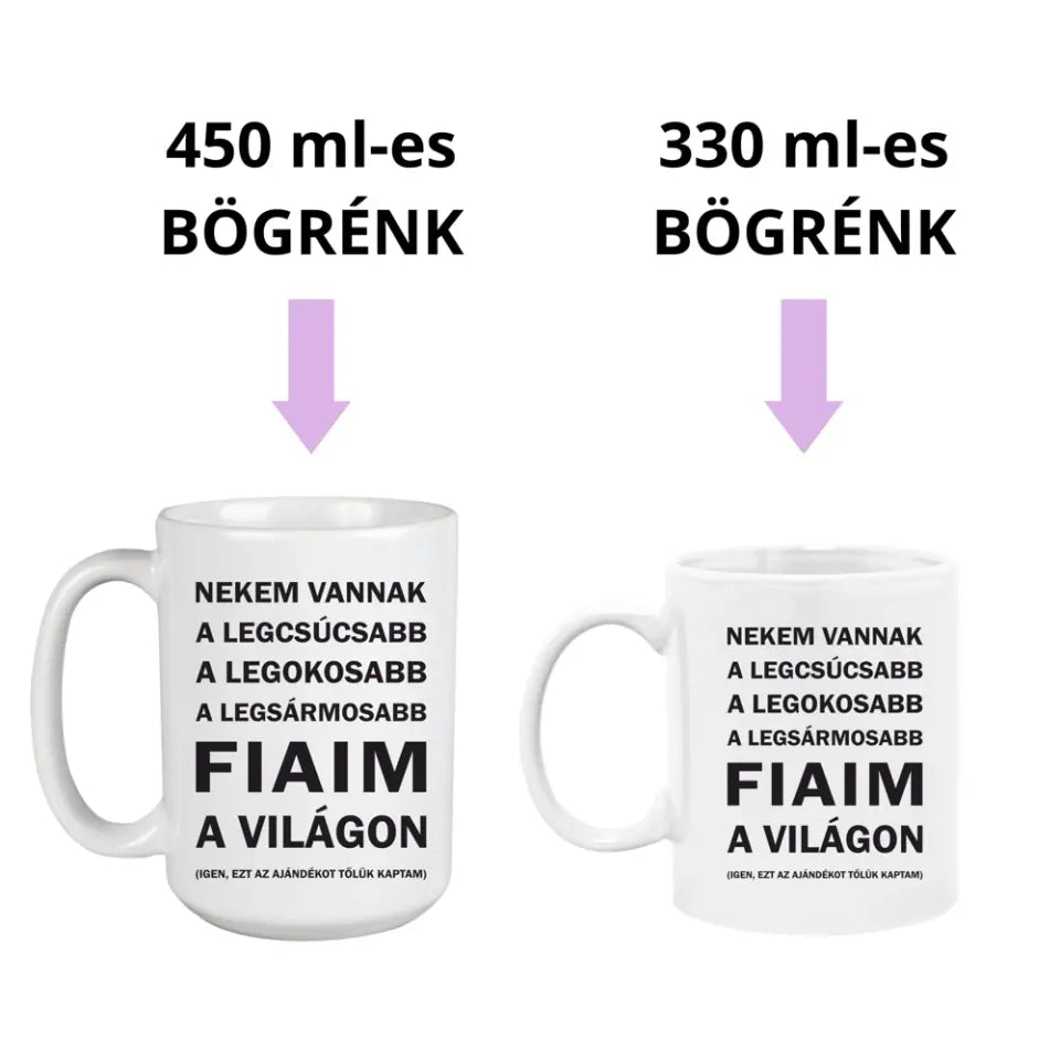Anyáknak szóló vicces feliratú bögre
