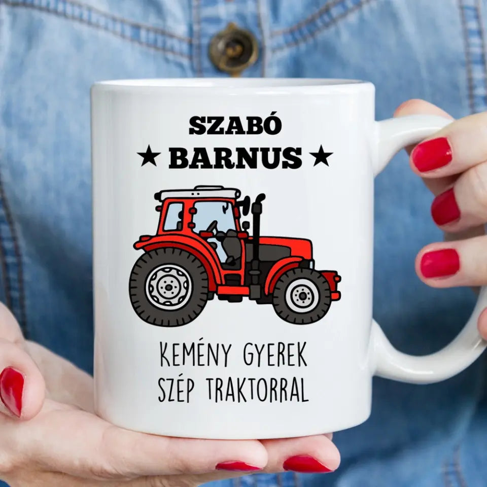 Ajándék traktorosoknak – humoros bögre
