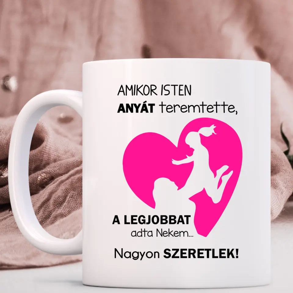 Anya-lánya bögre, ajándék anyák napjára