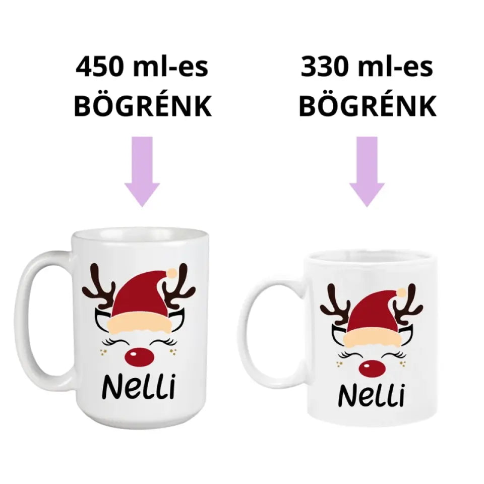 Cuki karácsonyi bögre 2  méretben