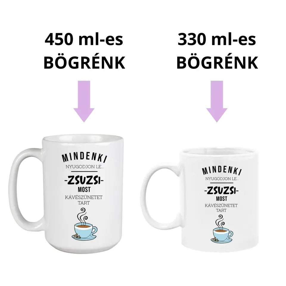 Vicces, egyedi kávésbögre 2 méretben