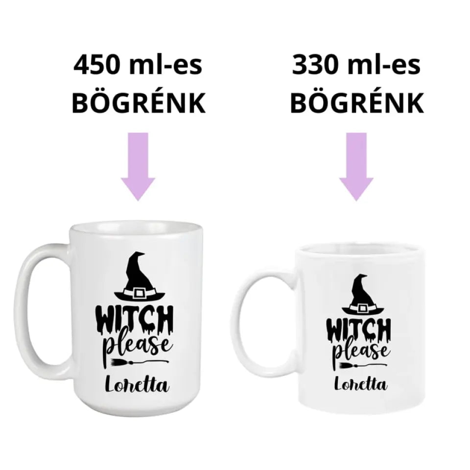 Boszis bögre - Halloweenra 2 méretben