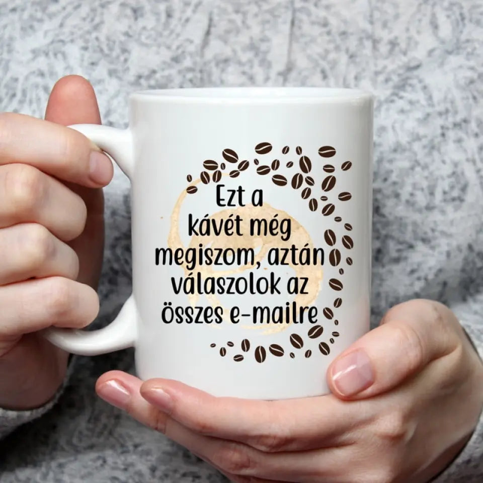 Egyedi kávés bögre - saját felirattal