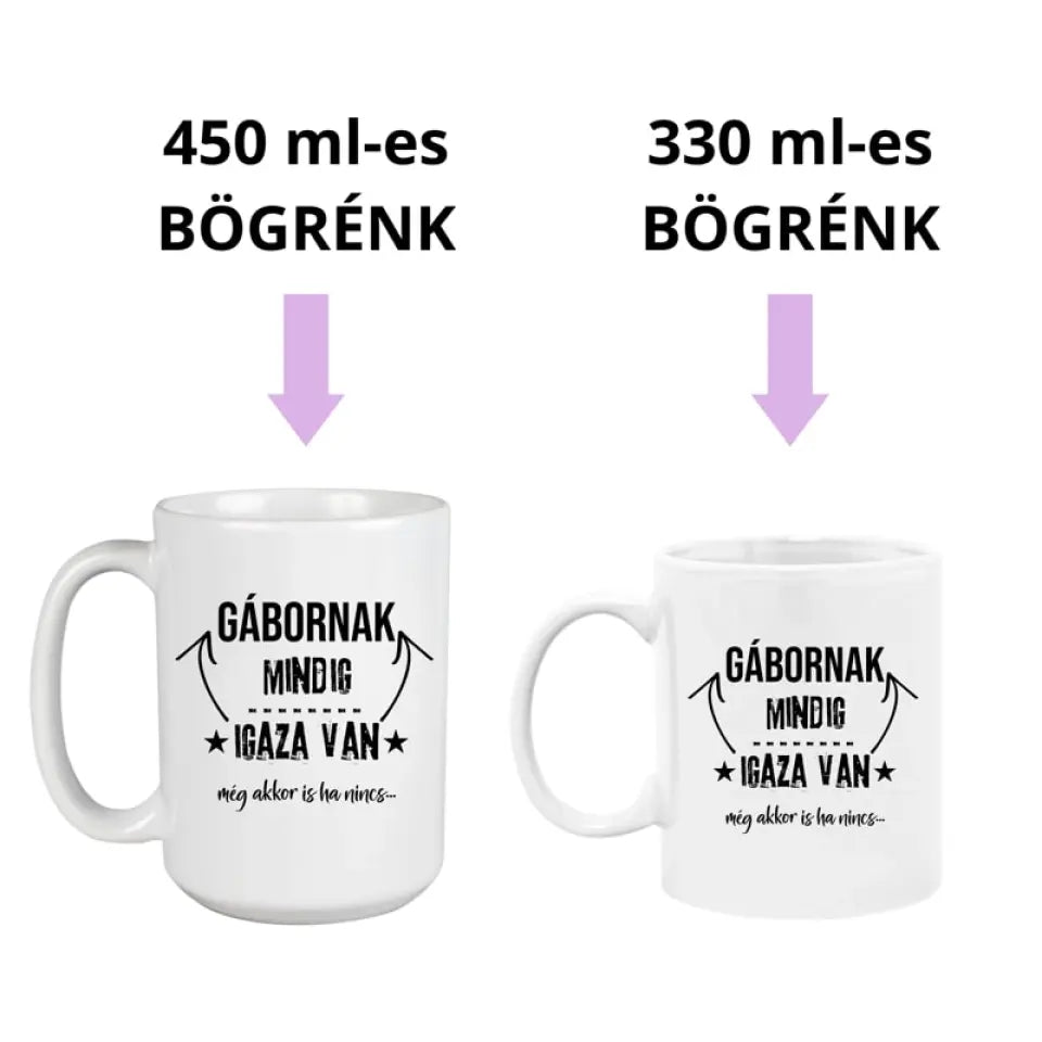 Ajándék névnapra férfinak, 2 méretben