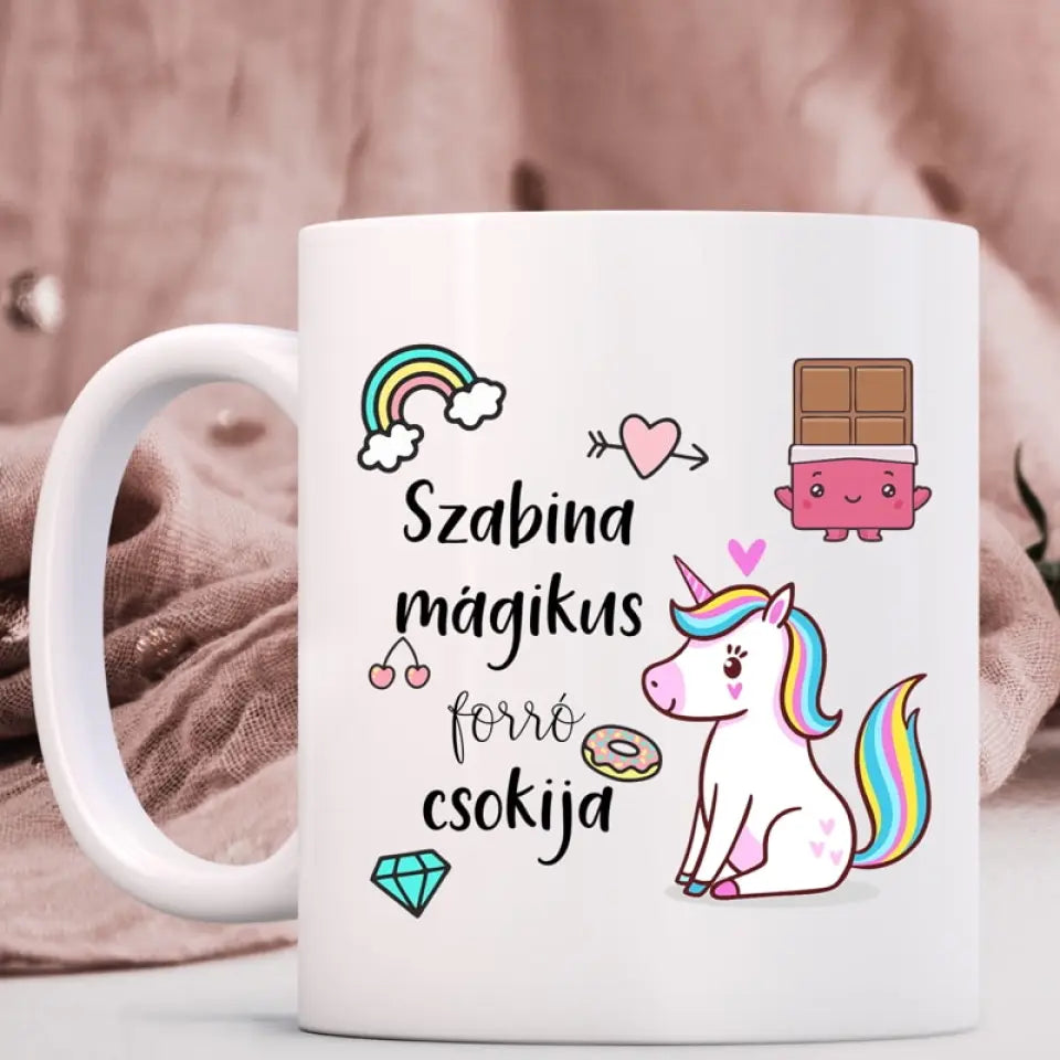 Unikornisos bögre - ajándék lányoknak