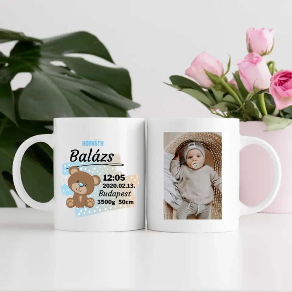 Baba emlékőrző bögre, 2 oldalas