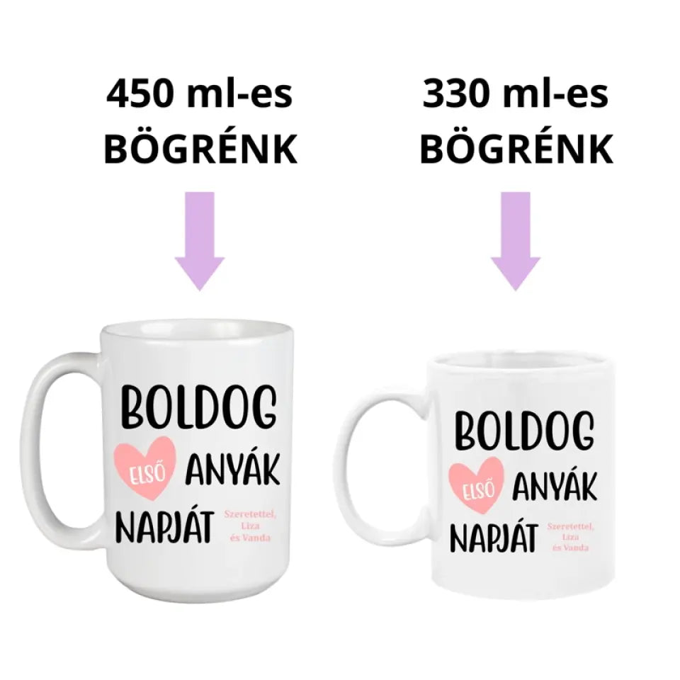 Boldog első Anyák napját! - egyedi bögre