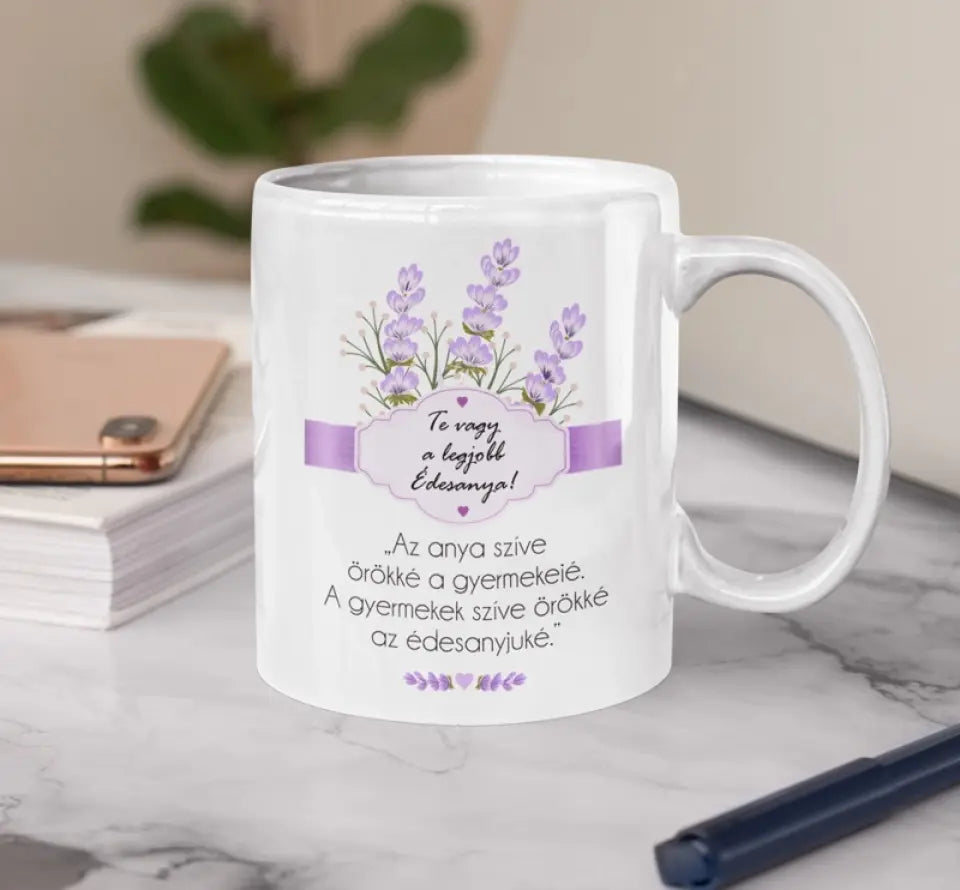 Levendulás bögre anyáknak