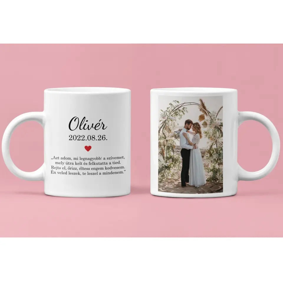 Első házassági évfordulós ajándék – bögre