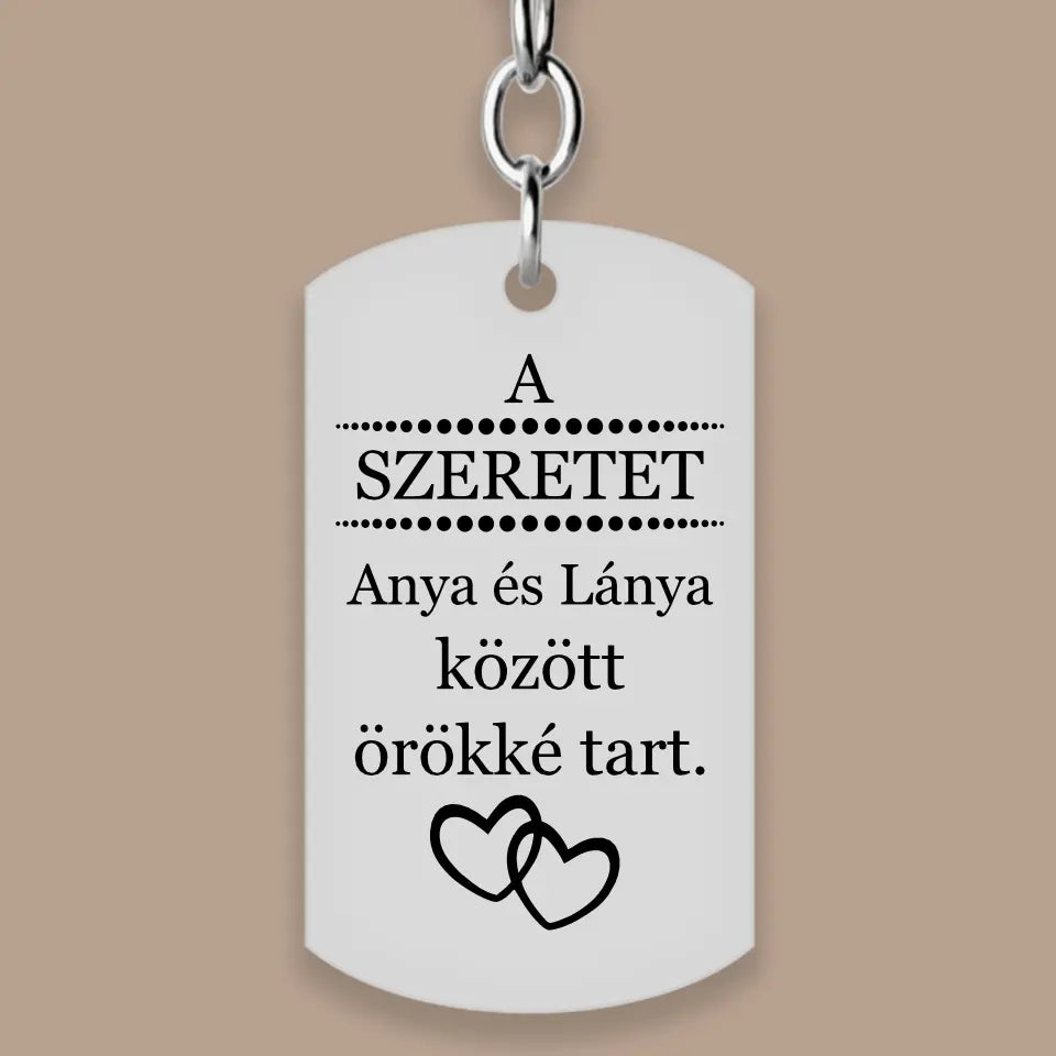 Anya-lánya ajándék kulcstartó