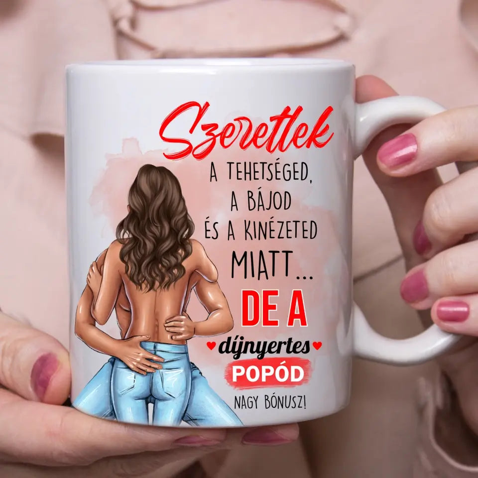 Popós bögre lányoknak - Valentin napra