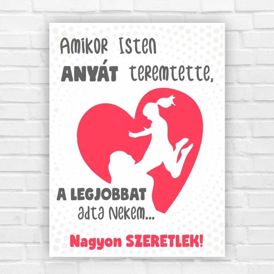 Legjobb anya- asztali kép, ajándék anyáknak, anyák napi meglepetés