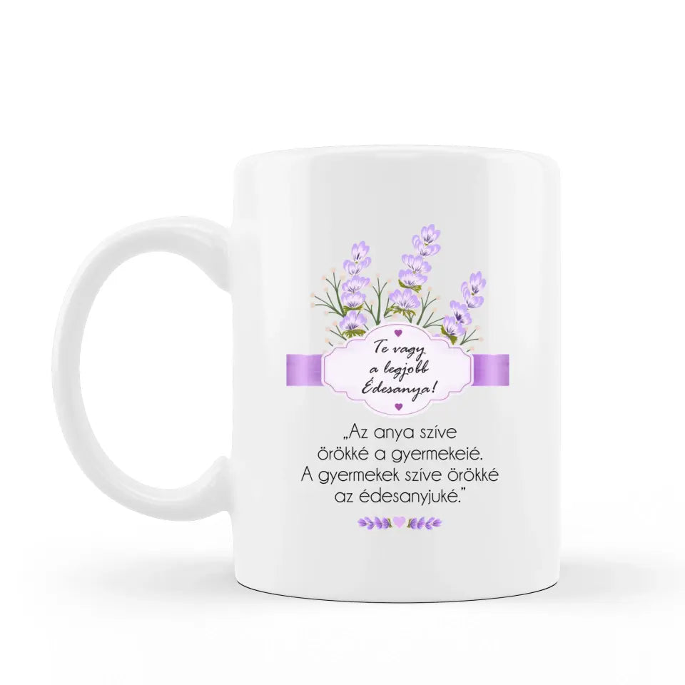 Levendulás bögre anyáknak, anyák napjára