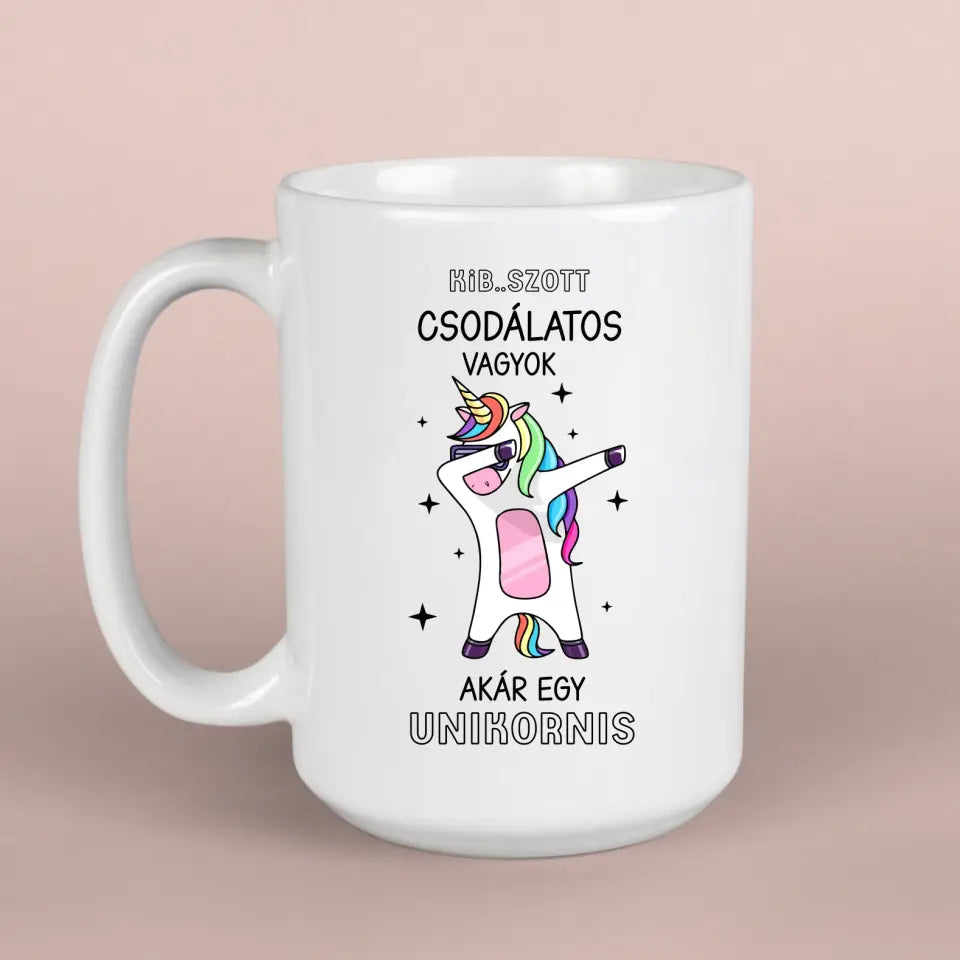 Vicces unikornis bögre, vicces ajándék