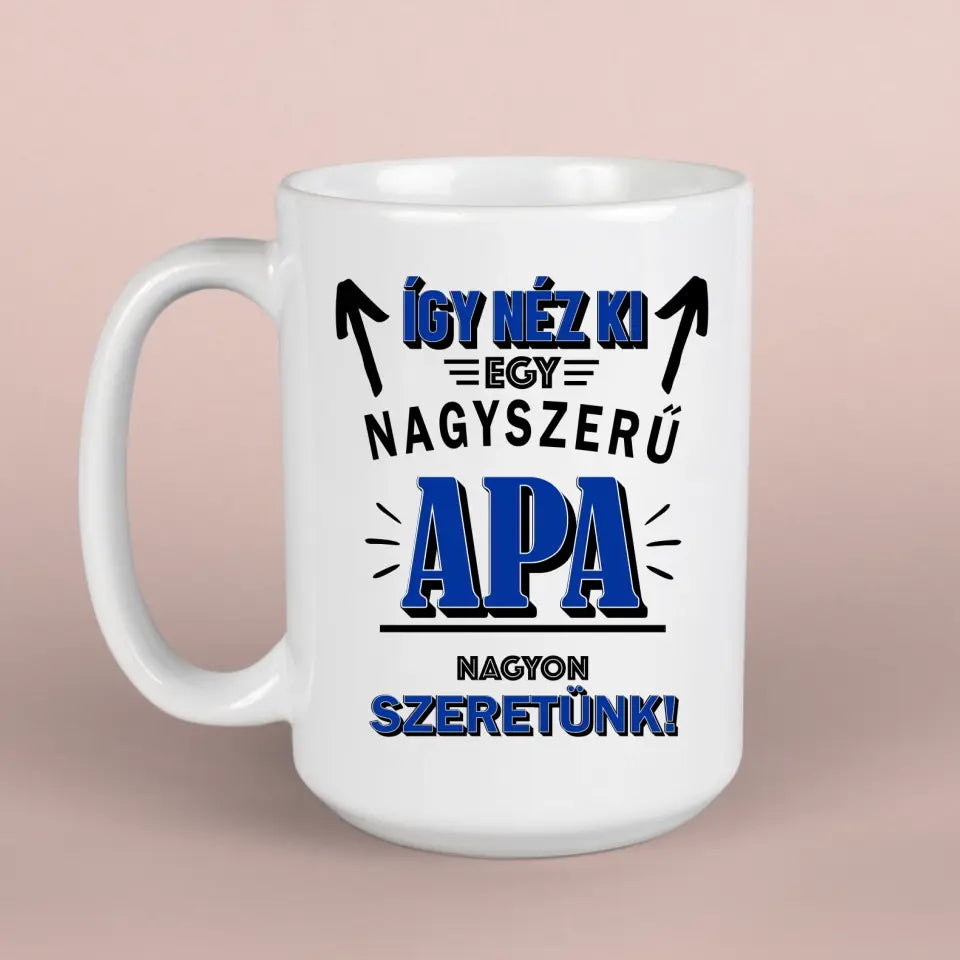 Ajándék bögre nagyszerű apáknak