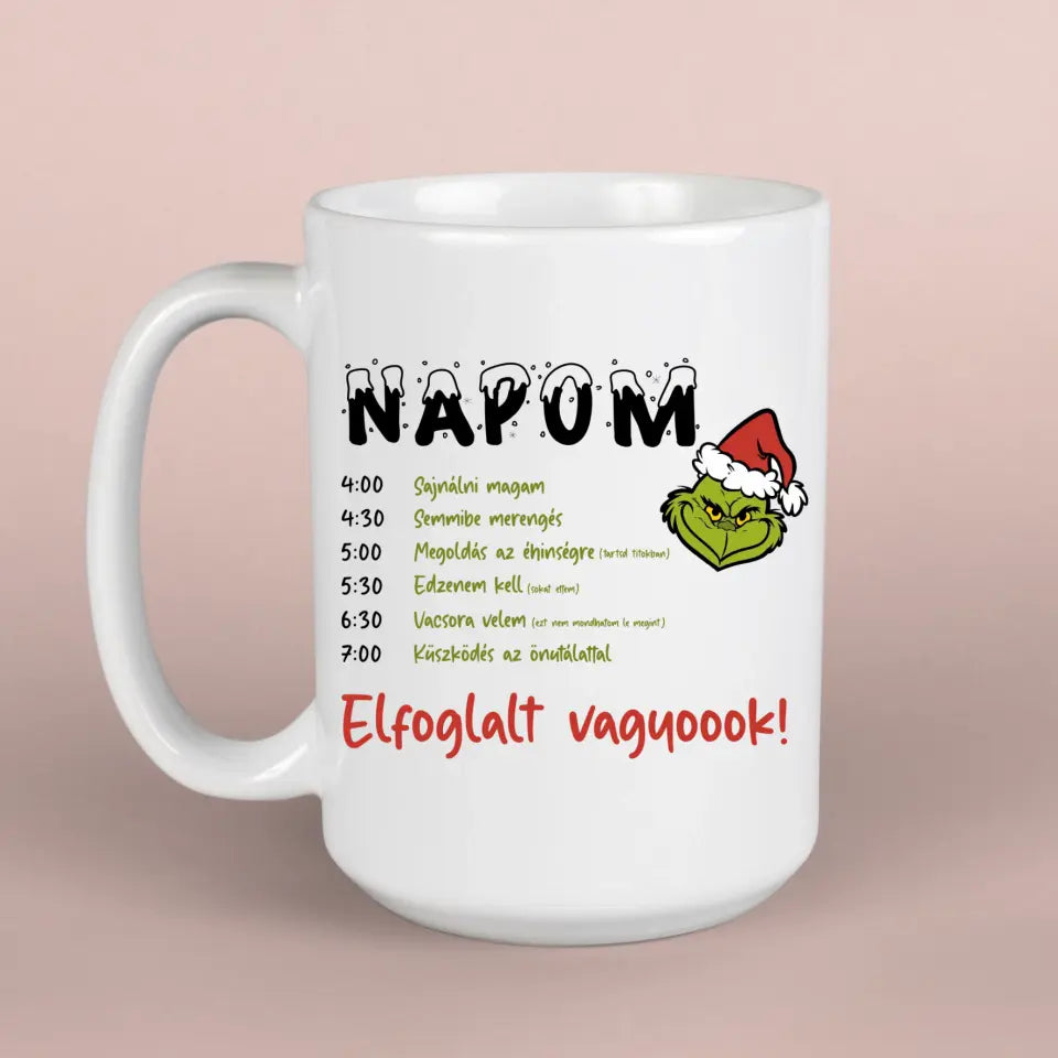 Karácsonyi Grincses bögre Grincseknek