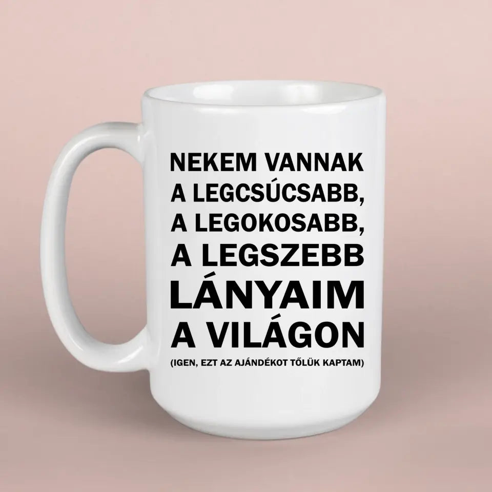 Humoros ajándék bögre apukáknak