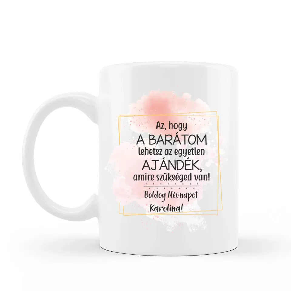 Névnapi ajándék nőknek vicces bögre