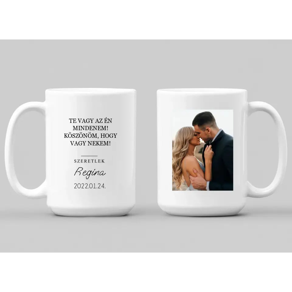 Egyedi fényképes bögre pároknak, fényképes ajándék