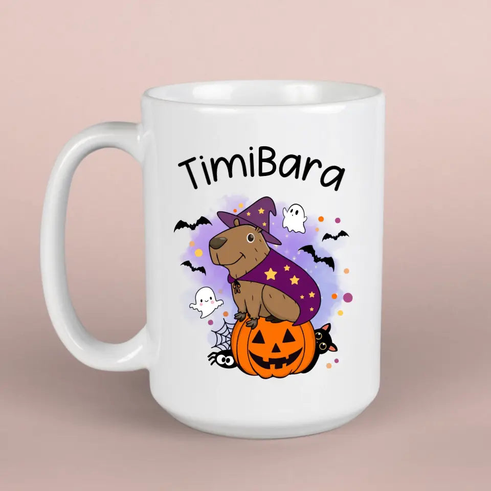 Őszi capybarás bögre