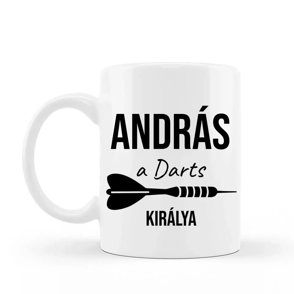 Darts királya - dartsos ajándék