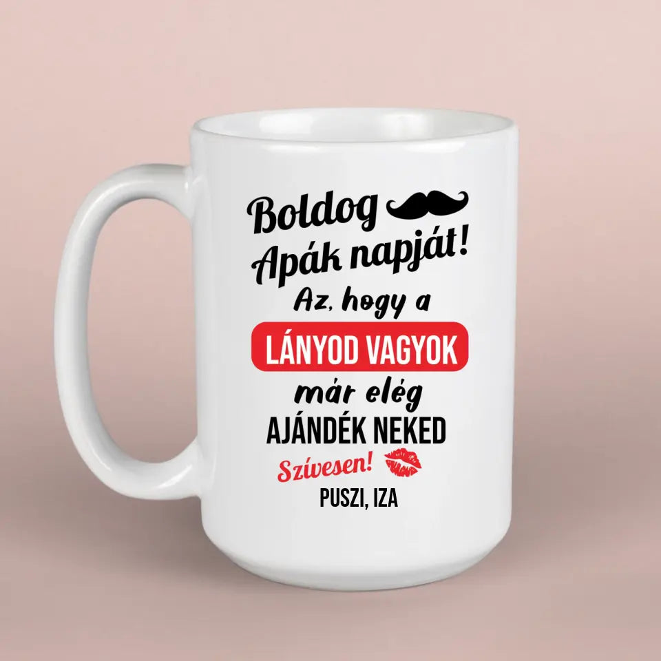 Boldog Apák napját! - apák napi bögre