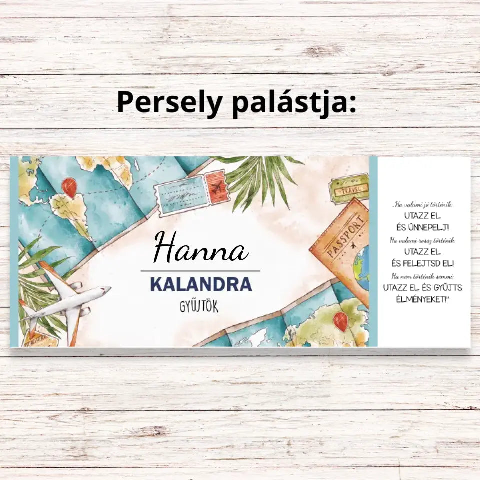 Egyedi persely kalandoroknak