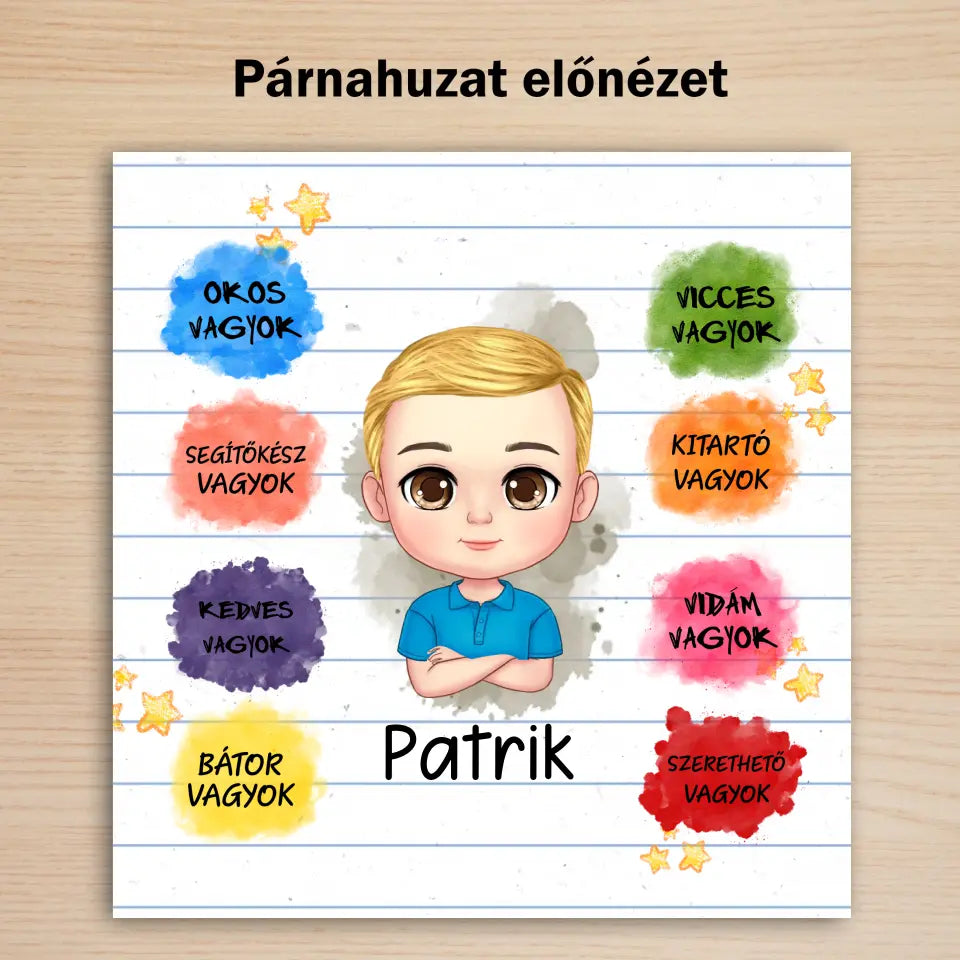 Bátorító díszpárna nehéz időkre