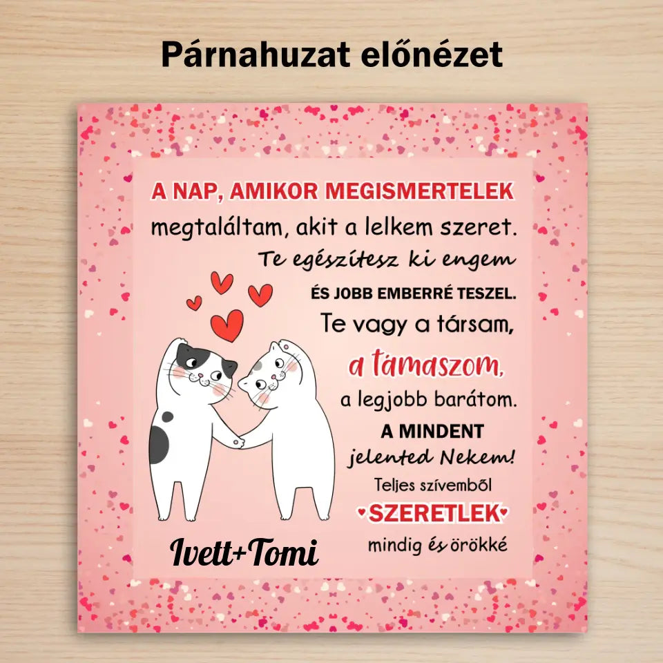 cicás valentin napi párna