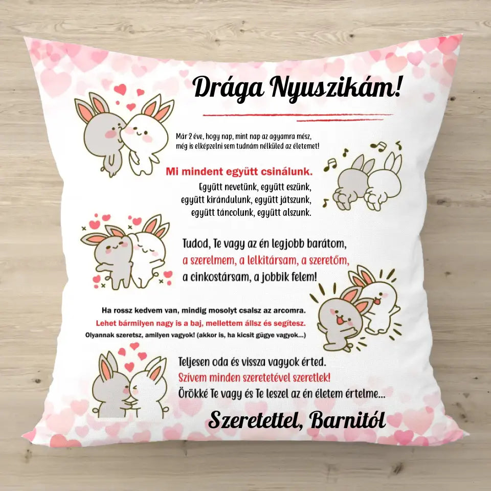 Aranyos párna szerelmeseknek