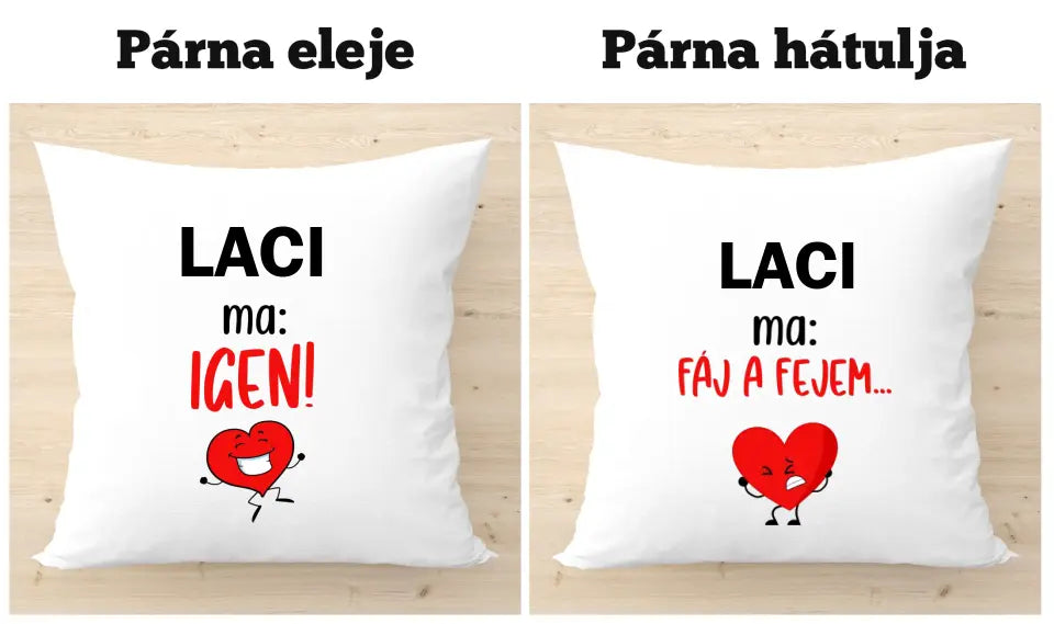 2 oldalas, erotikus párna