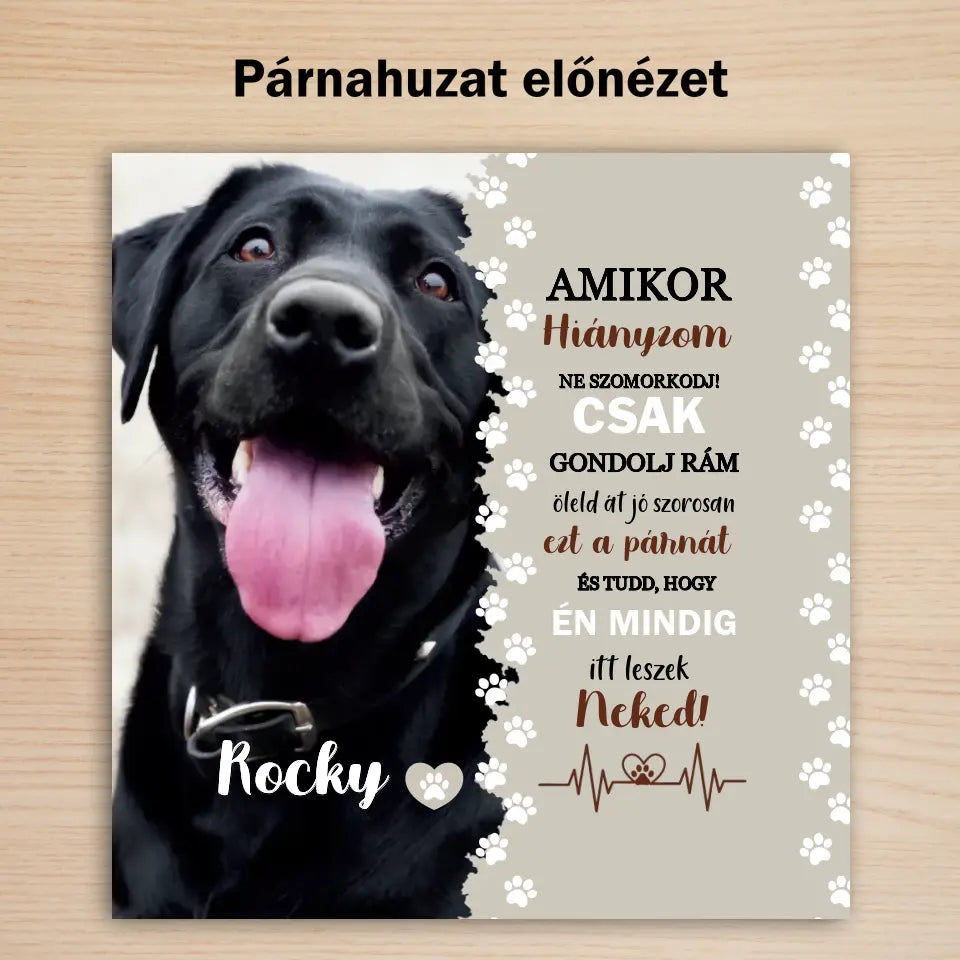 Egyedi párna kutyás gazdiknak