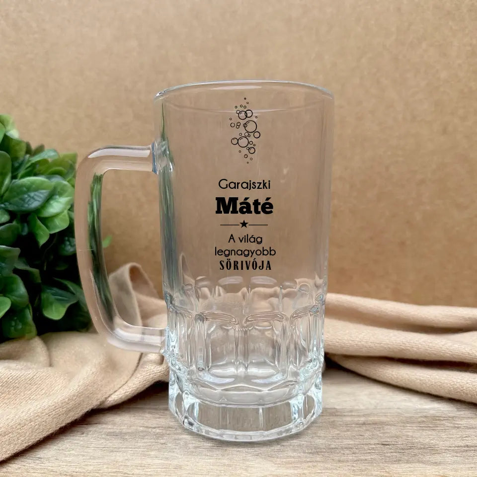 Neves söröskorsó - névnapi ajándék 