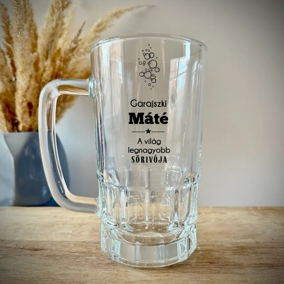 Neves söröskorsó - névnapi ajándék férfiaknak