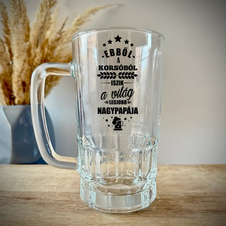 Ajándék apák napjára - Nagypapás söröskorsó