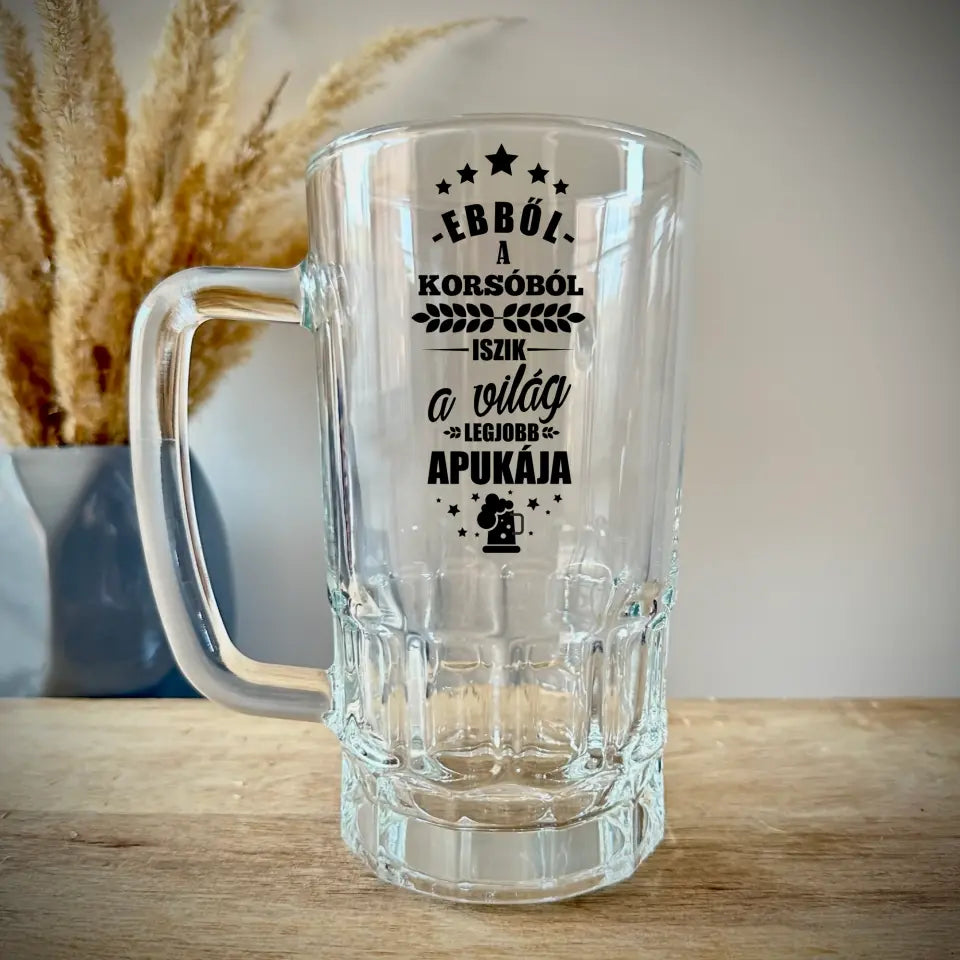Ajándék apák napjára - Apás söröskorsó