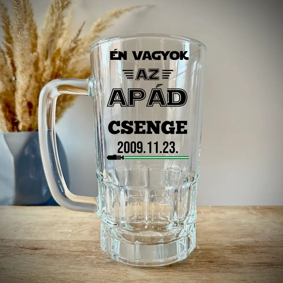 Vicces ajándék apáknak - Én vagyok az apátok söröskorsó