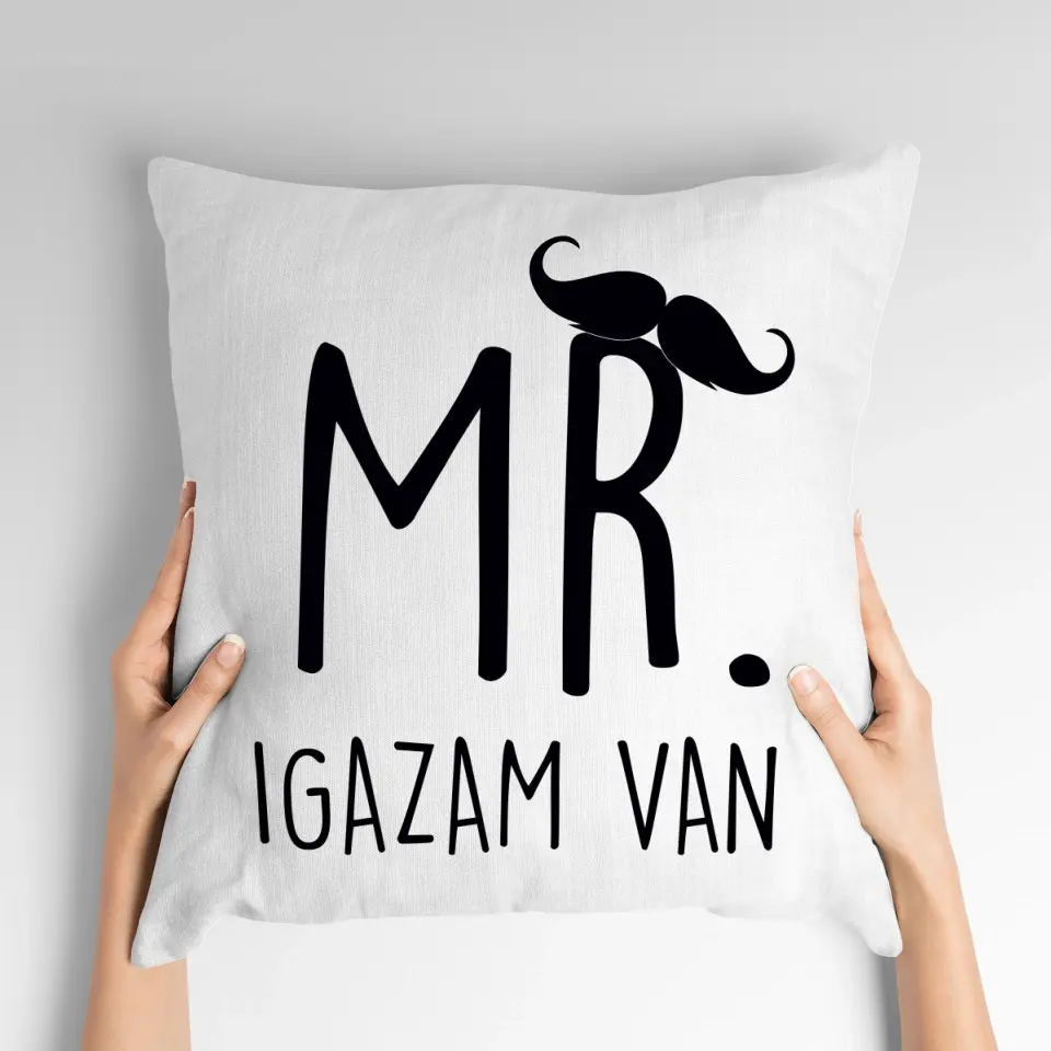 Mr. igazam van párna