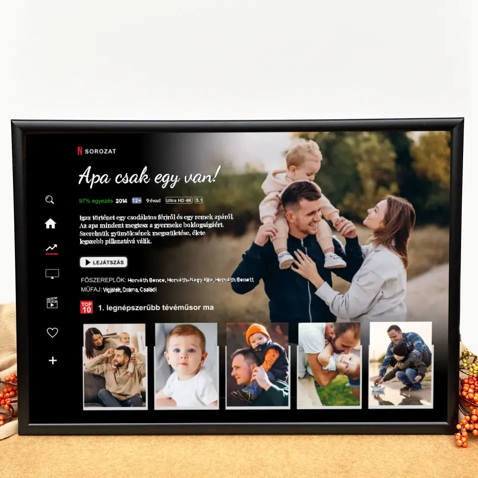 Sorozatos ajándék kép apának