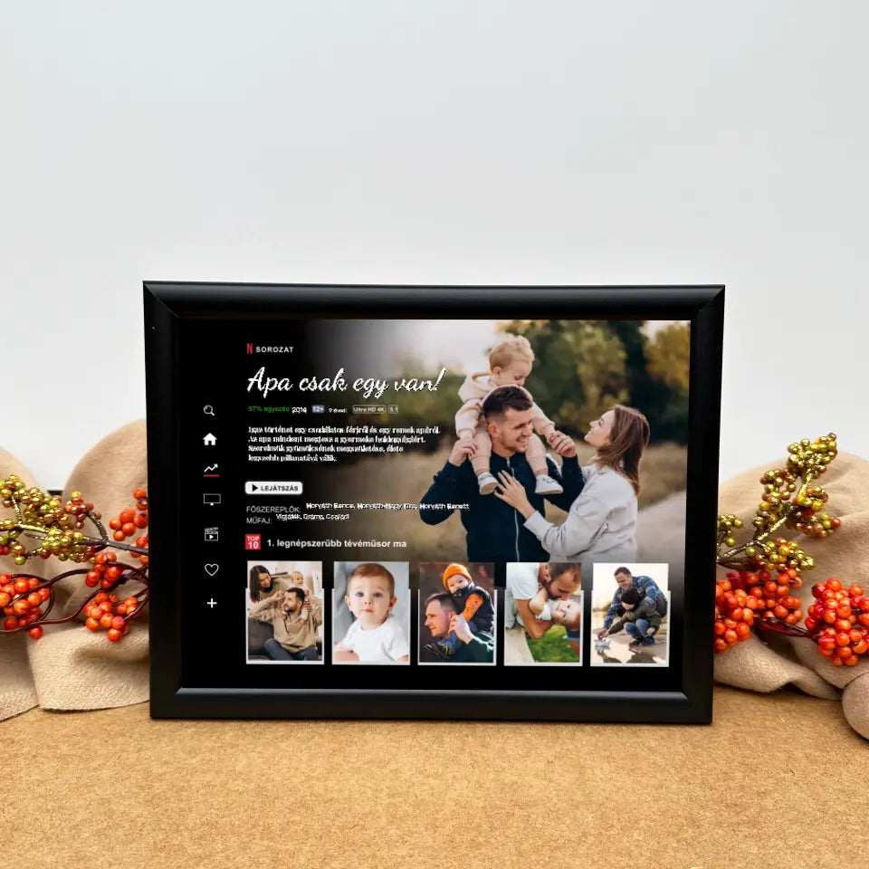 Sorozatos ajándék kép apának, apák napi meglepetés