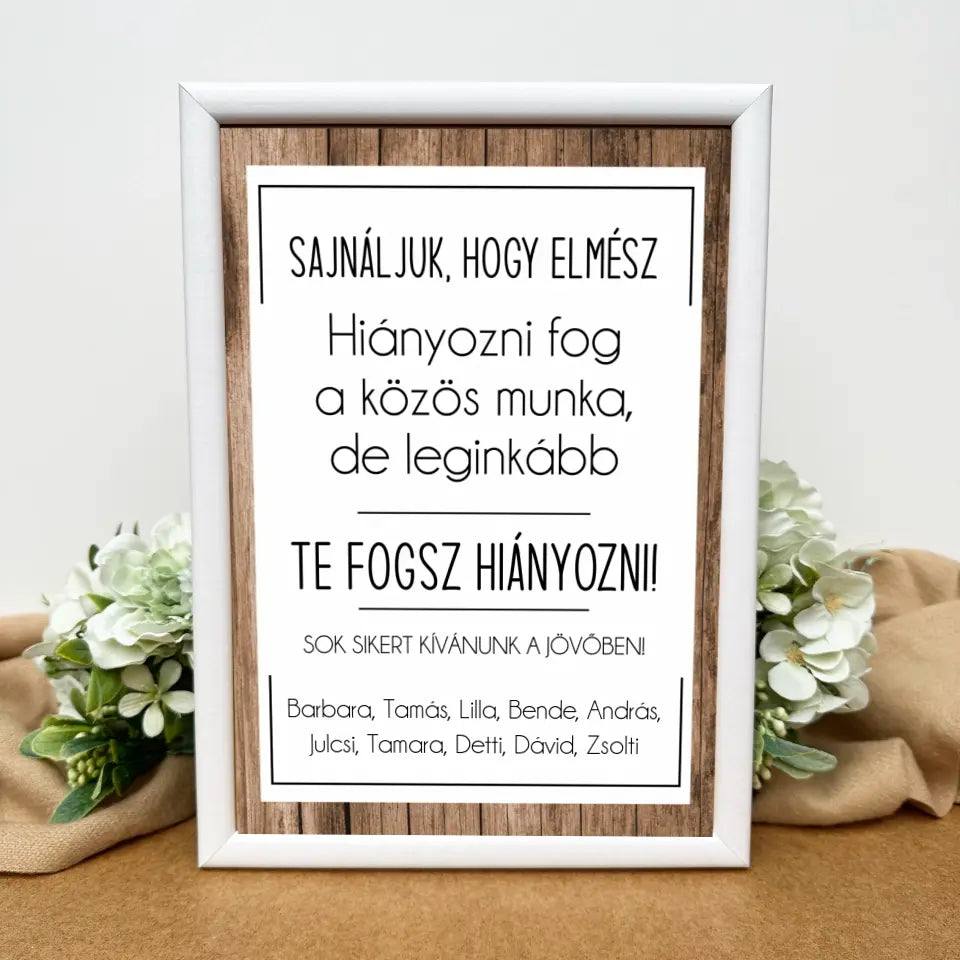 Kolléga búcsúztató ajándék kép