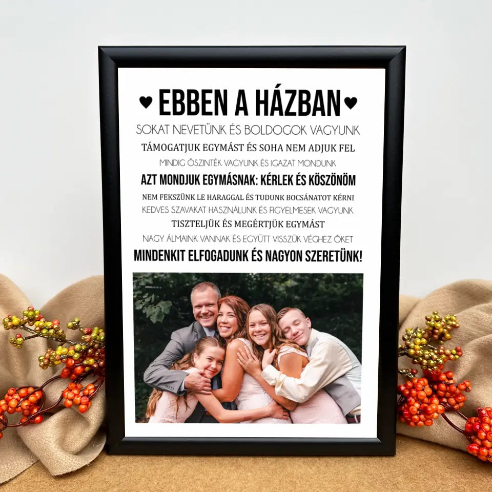Ebben a házban – saját fényképes, családi kép