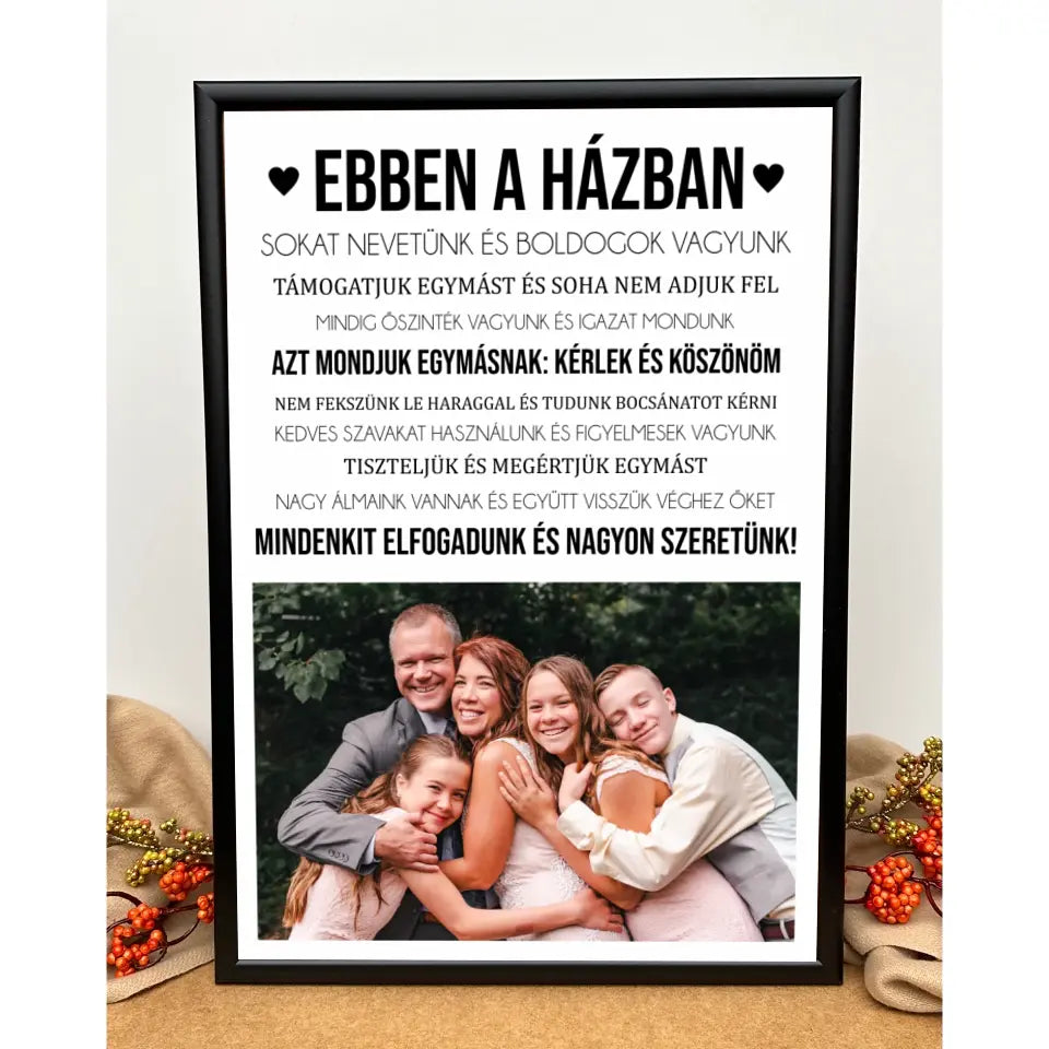 Ebben a házban - saját fényképes, családi kép, dekoráció